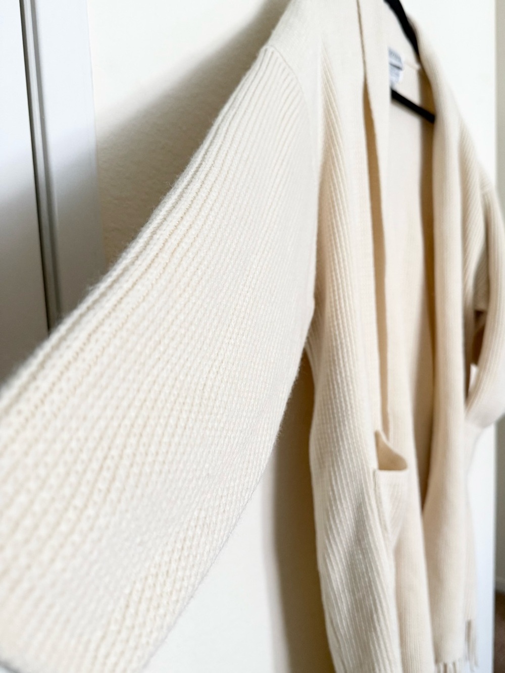 ๐ vintage 80s/90s cream fringe cardigan - Picture 5 of 5